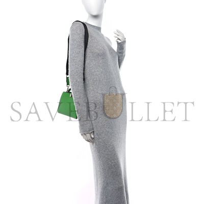 FENDI CUOIO ROMANO VITELLO COVER BI-COLOR PEEKABOO I SEE U X CROSS SATCHEL TOMATILLO (23*14.5*6cm) 